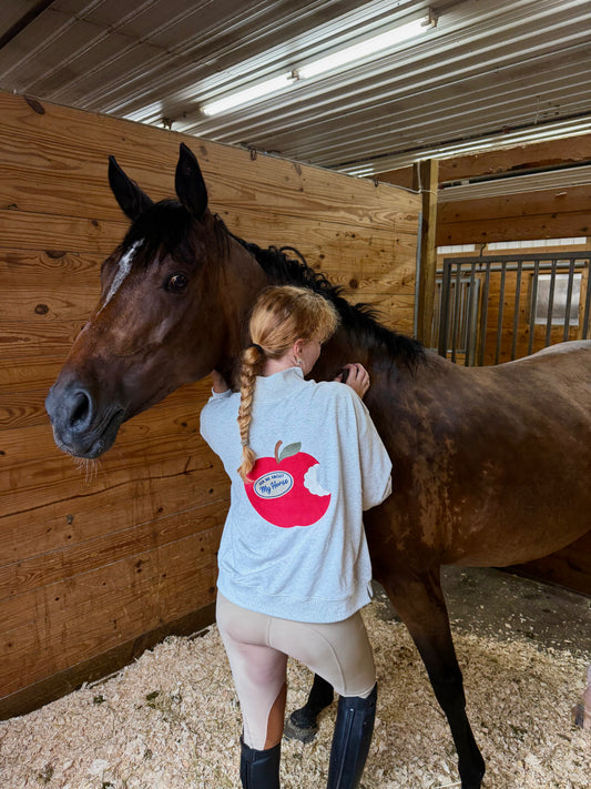 'Ask Me About My Horse' Mock Neck